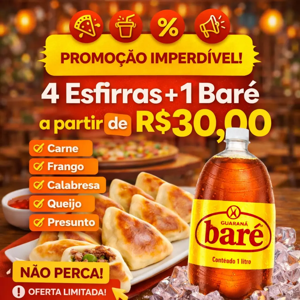 Carne, Frango, Calabresa Queijo, Presunto